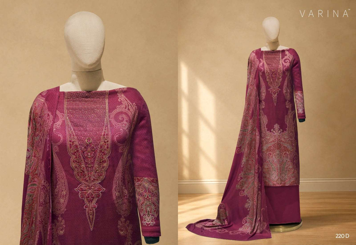 Omtex Lumi D 220 Pashmina Digital Printed Salwar Suit Material