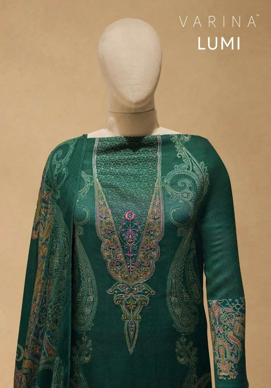 Omtex Lumi D 220 Pashmina Digital Printed Salwar Suit Material