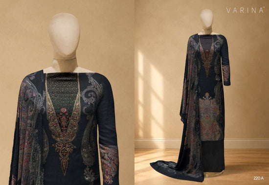 Omtex Lumi D 220 Pashmina Digital Printed Salwar Suit Material