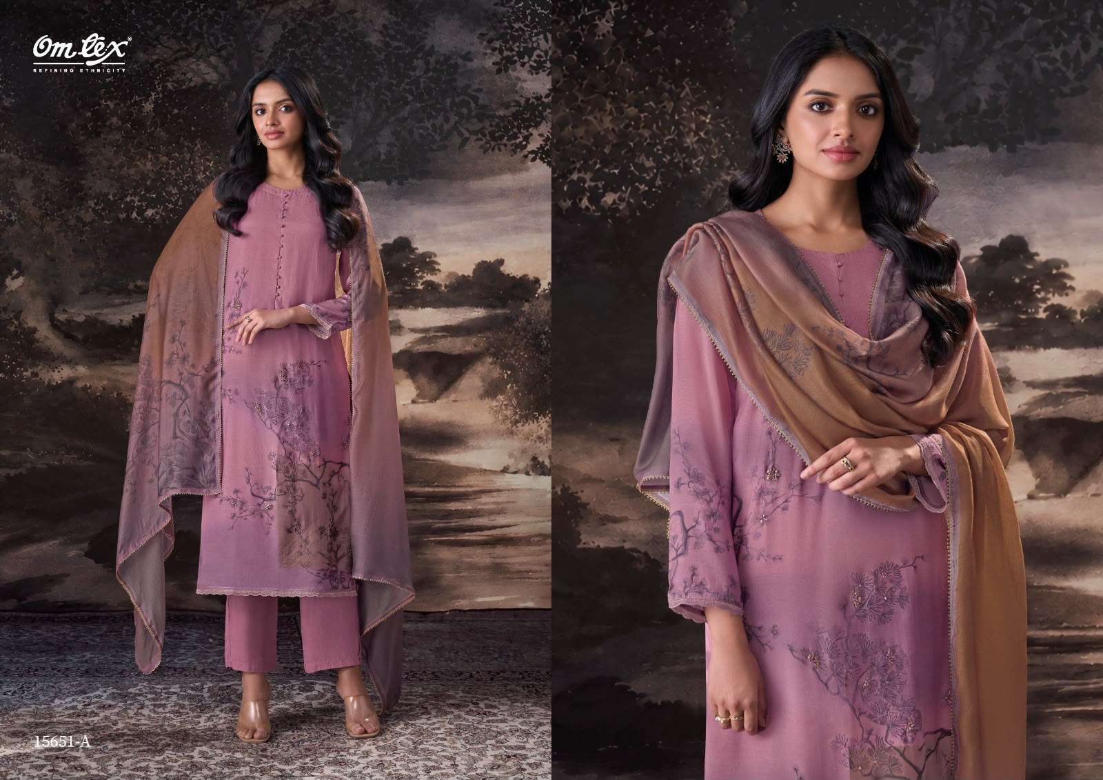 Omtex Madisson Premium Muslin Silk Dress Material