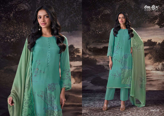 Omtex Madisson Premium Muslin Silk Dress Material