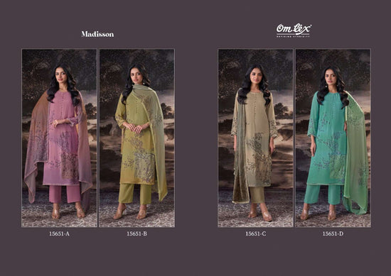 Omtex Madisson Premium Muslin Silk Dress Material