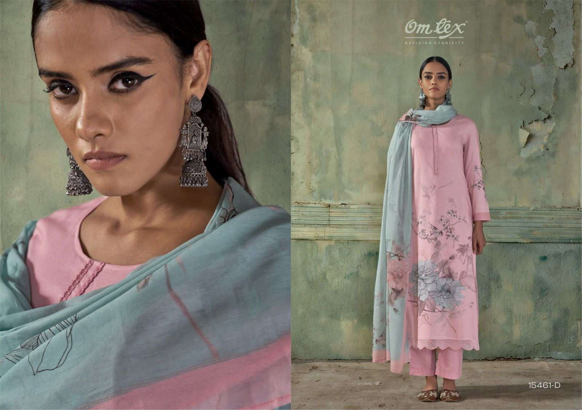 Omtex Maira Lawn Cotton Dress Material - Amrah Wholesale