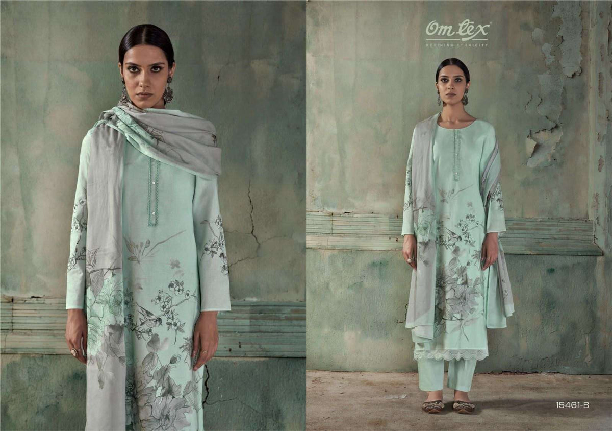 Omtex Maira Lawn Cotton Dress Material - Amrah Wholesale