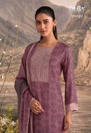 Omtex Margo Muslin Silk Dress Material - Amrah Wholesale