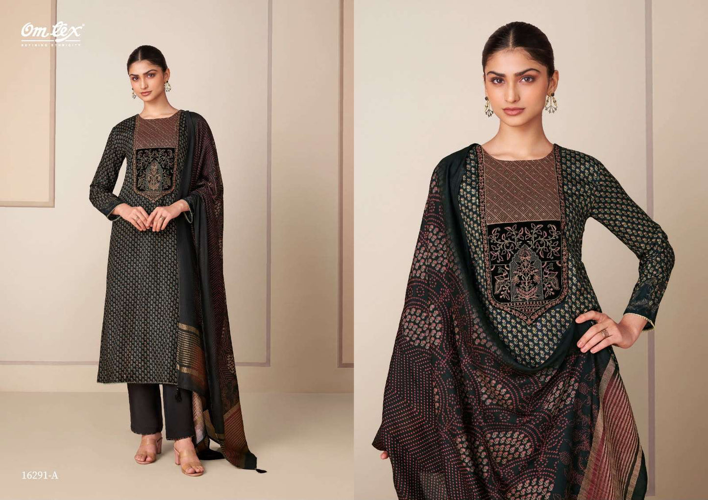 Omtex Medhasvi Muslin Silk Digital Print Dress Material