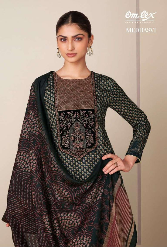 Omtex Medhasvi Muslin Silk Digital Print Dress Material