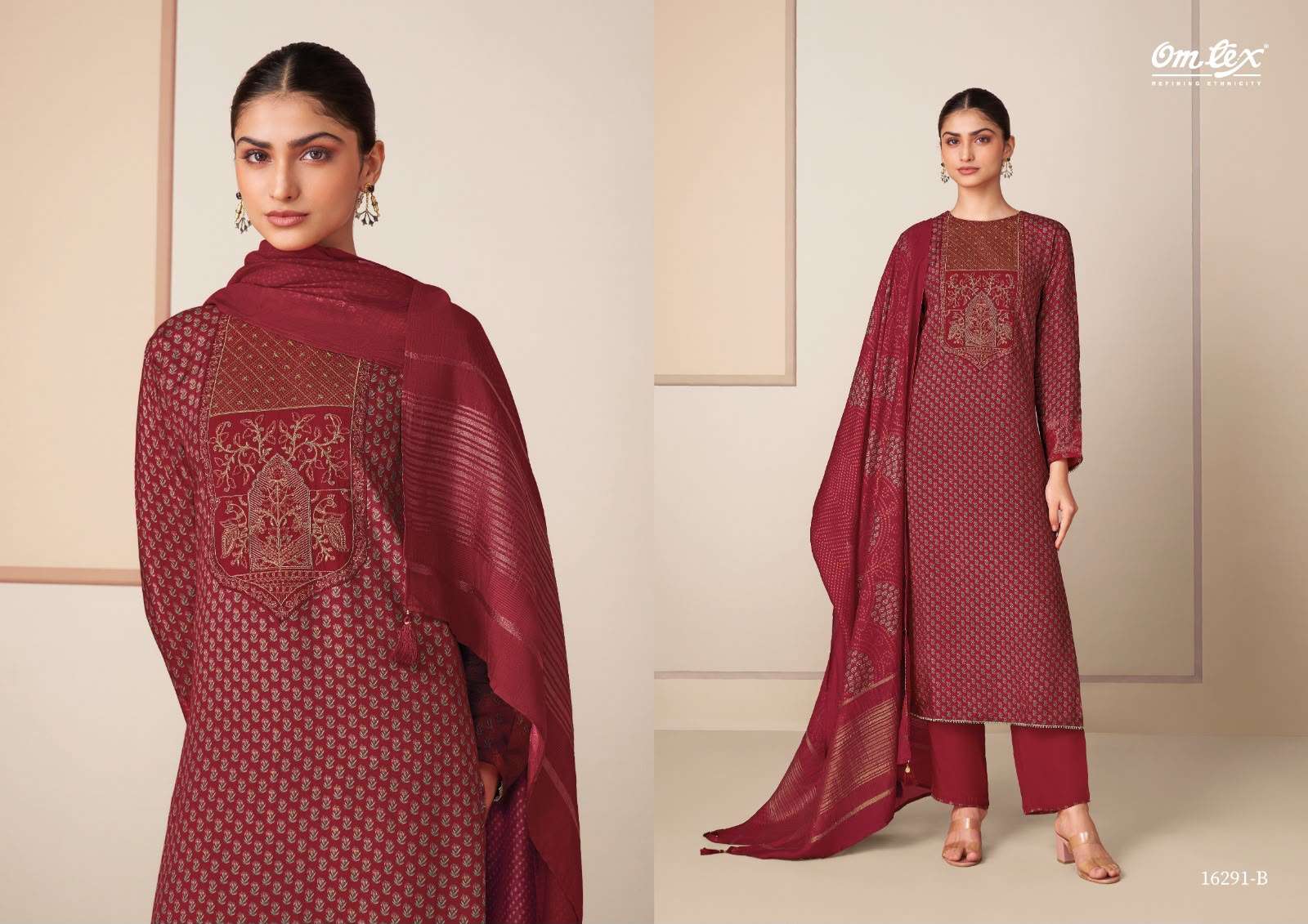Omtex Medhasvi Muslin Silk Digital Print Dress Material