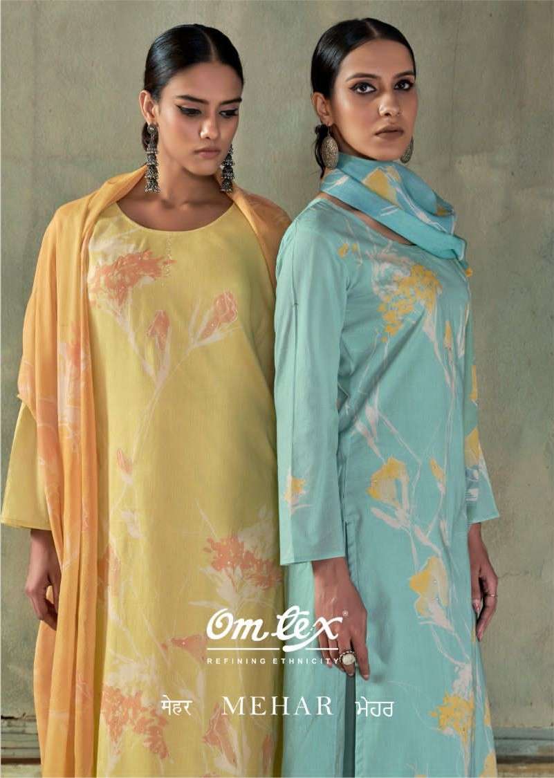 Omtex Mehar Lawn Cotton Digital Print Pakistani Suit - Amrah Wholesale