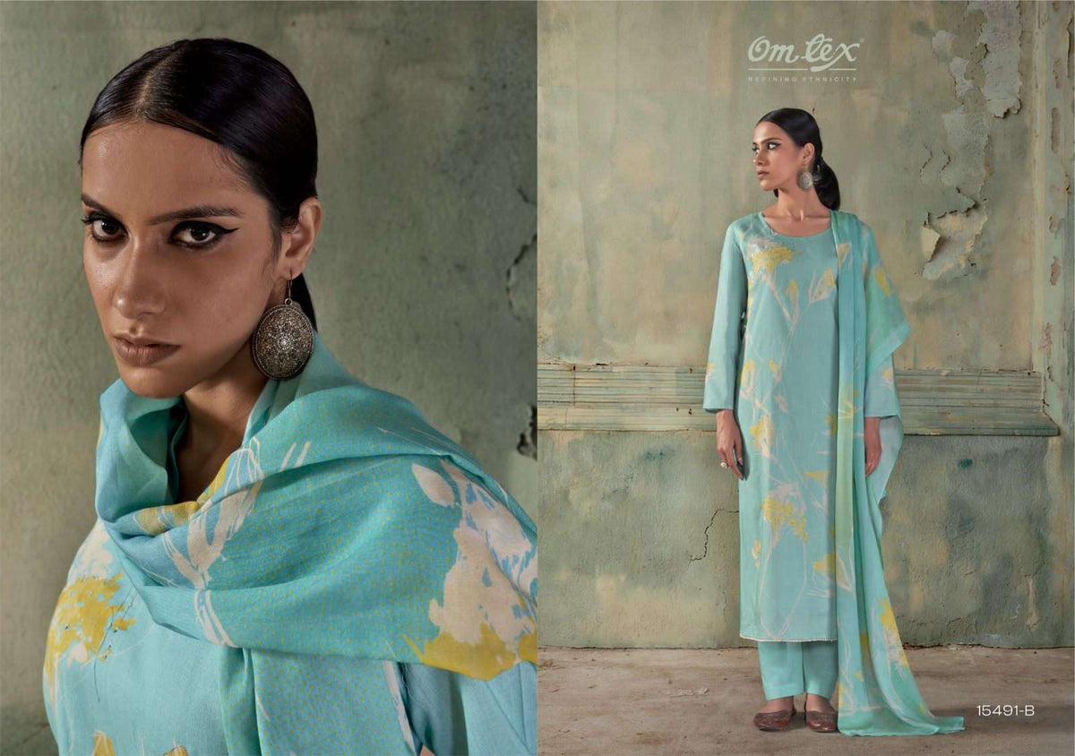 Omtex Mehar Lawn Cotton Digital Print Pakistani Suit - Amrah Wholesale