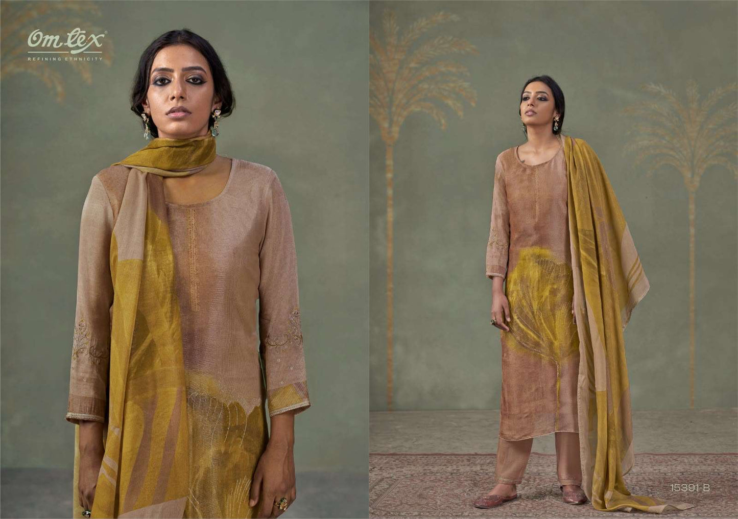 Omtex Mehnaaz Ruhani Silk Dress Material