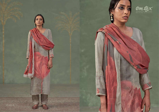 Omtex Mehnaaz Ruhani Silk Dress Material