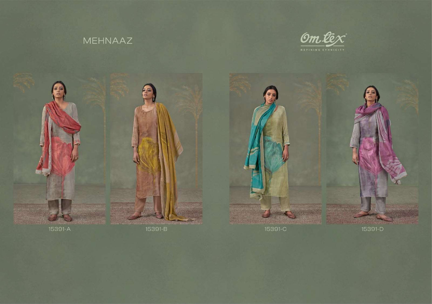 Omtex Mehnaaz Ruhani Silk Dress Material