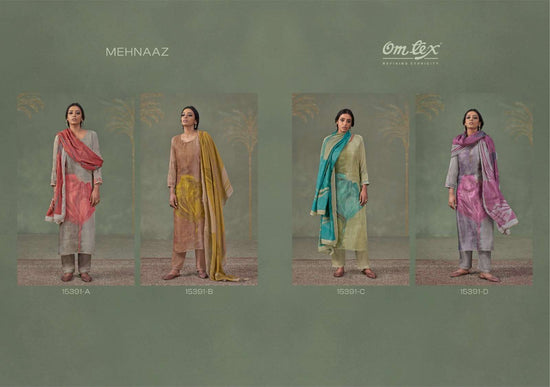 Omtex Mehnaaz Ruhani Silk Dress Material