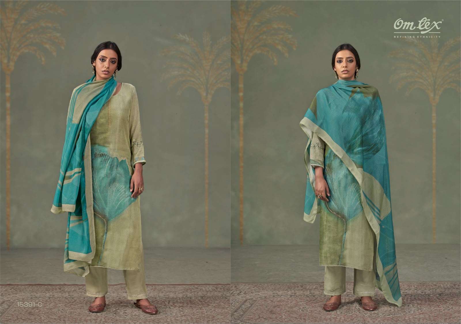 Omtex Mehnaaz Ruhani Silk Dress Material
