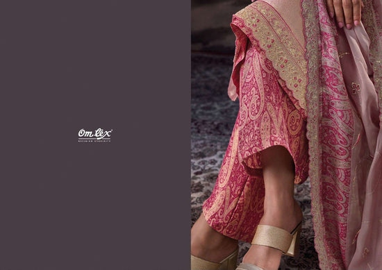 Omtex Milani Giraffe Embroidered Party Wear Dress Material