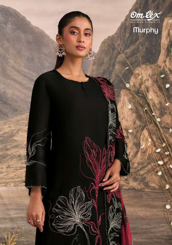 Omtex Murphy Premium Organza Embroidered Dress Material
