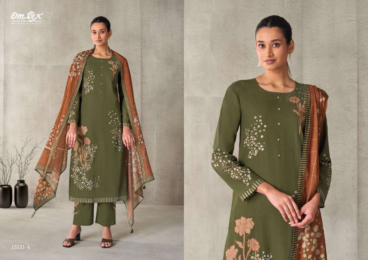 Omtex Myesha Cotton Dress Material Unstitched Salwar Suit - Amrah Wholesale