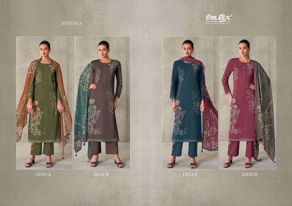 Omtex Myesha Cotton Dress Material Unstitched Salwar Suit - Amrah Wholesale