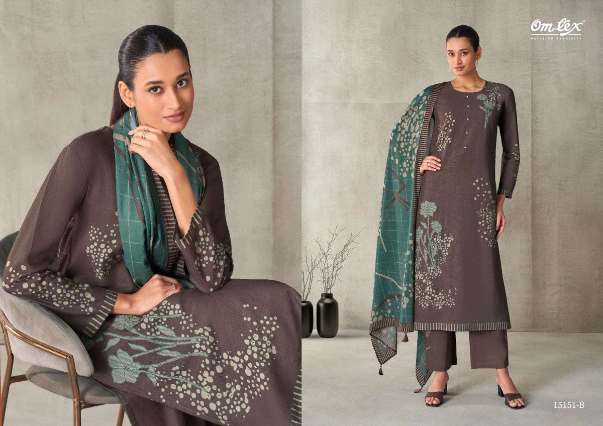 Omtex Myesha Cotton Dress Material Unstitched Salwar Suit - Amrah Wholesale