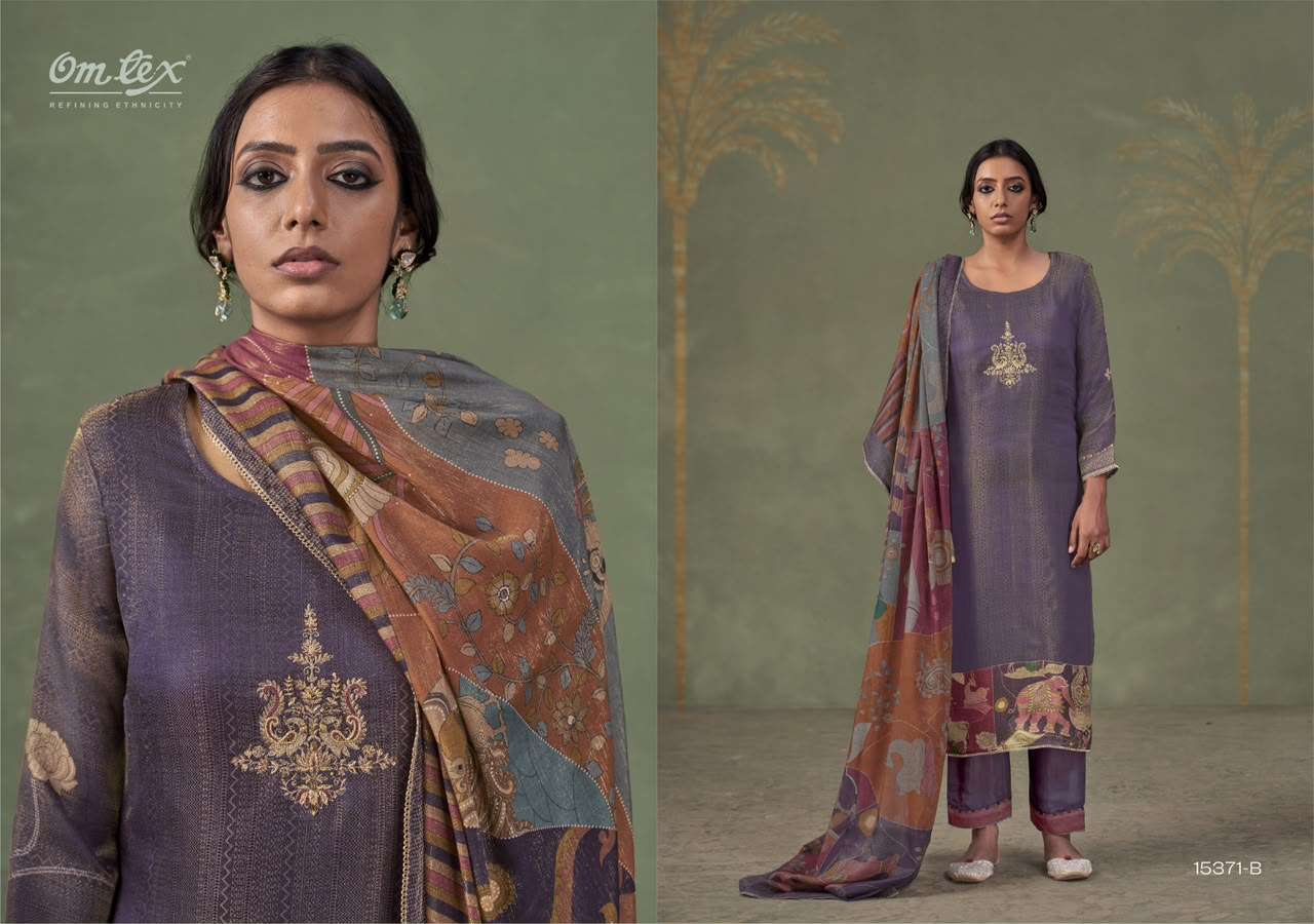Omtex Navisha Kanjivaram Jacquard Dress Material Wholesale