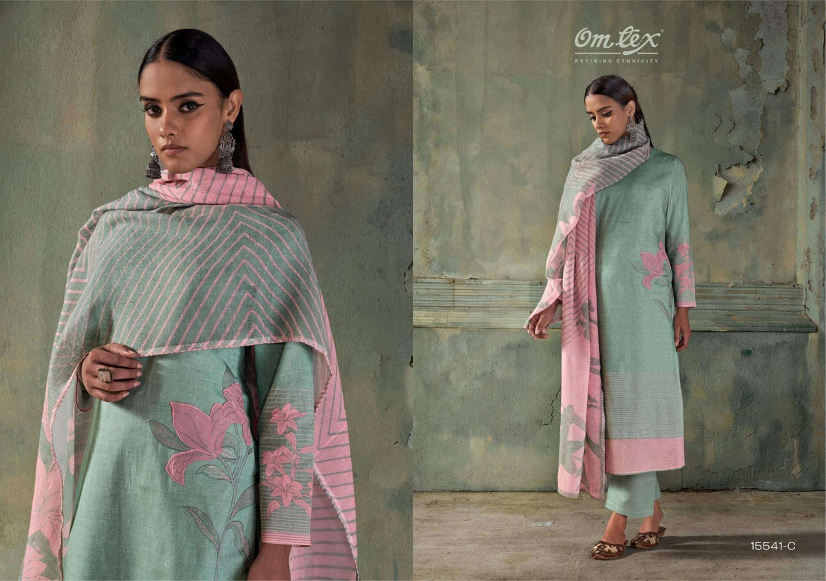 Omtex Nazrana Premium Lawn Cotton Pakistani Suit - Amrah Wholesale