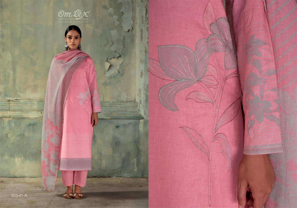 Omtex Nazrana Premium Lawn Cotton Pakistani Suit - Amrah Wholesale
