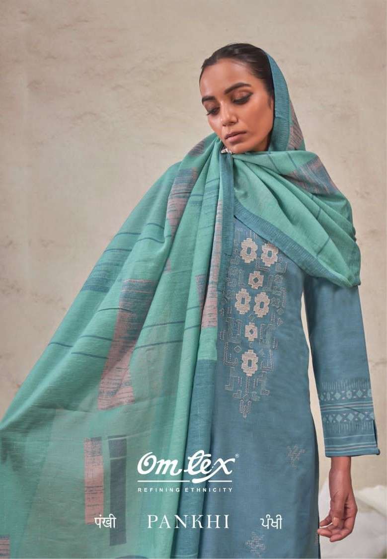 Omtex Pankhi Premium Lawn Cotton Dress Material