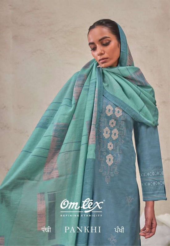 Omtex Pankhi Premium Lawn Cotton Dress Material