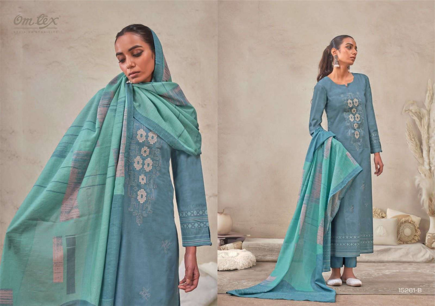 Omtex Pankhi Premium Lawn Cotton Dress Material