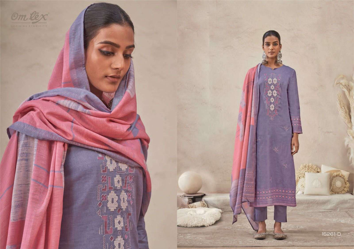 Omtex Pankhi Premium Lawn Cotton Dress Material