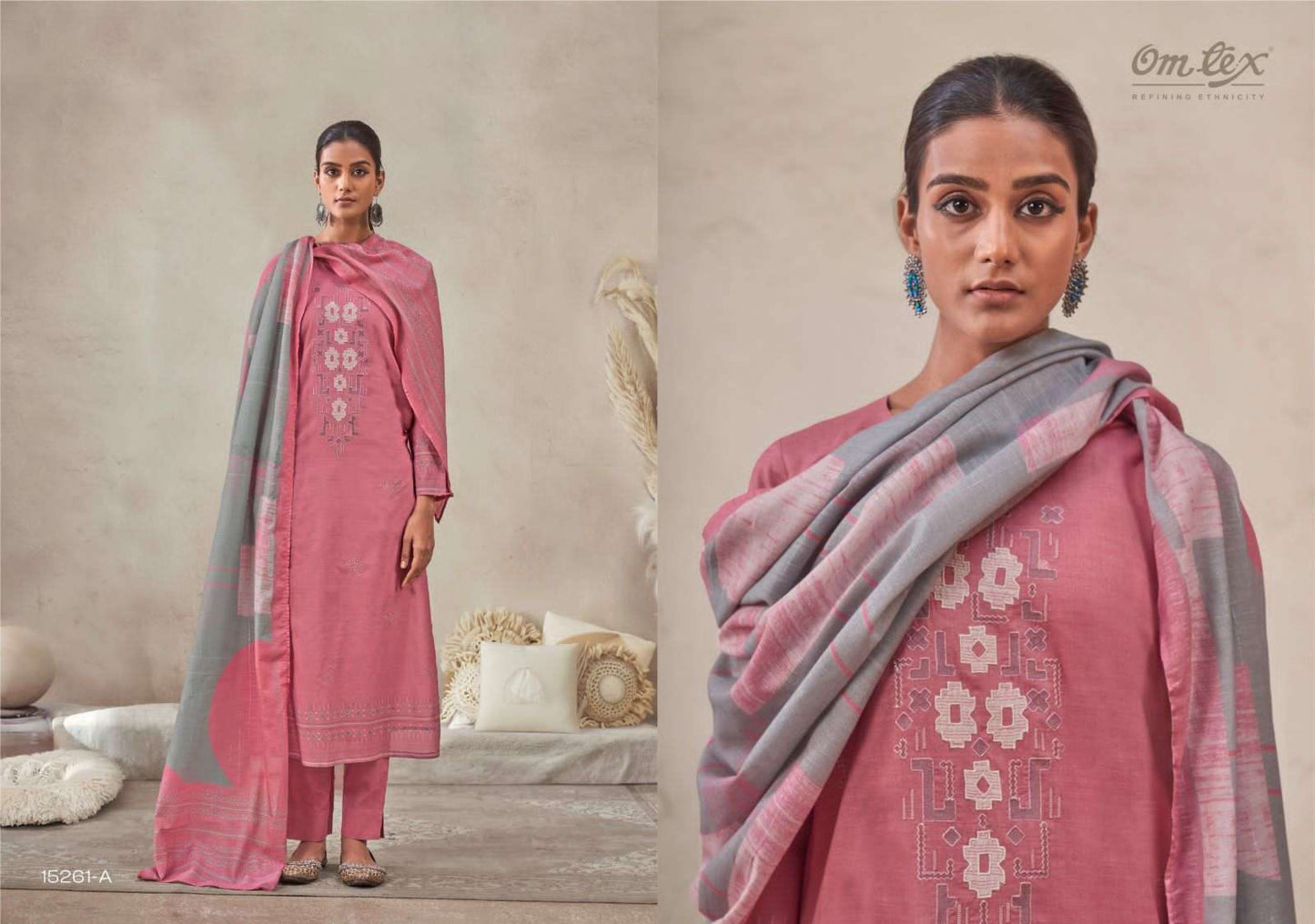Omtex Pankhi Premium Lawn Cotton Dress Material
