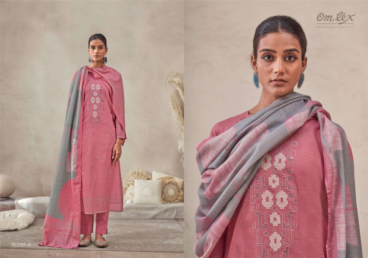 Omtex Pankhi Premium Lawn Cotton Dress Material