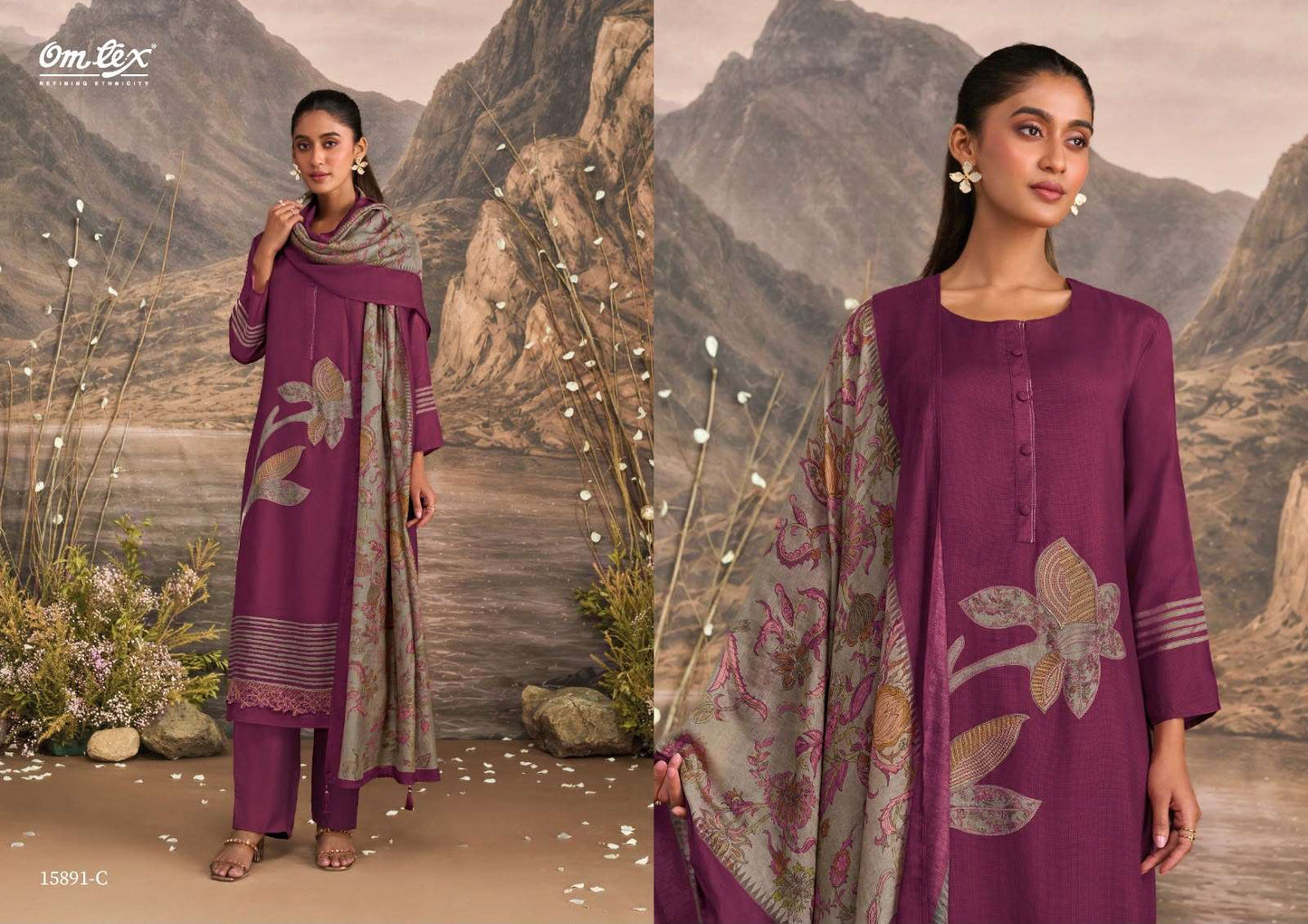 Omtex Quincy Muslin Silk Embroidery Collection