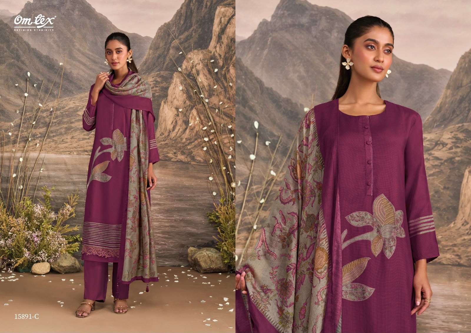 Omtex Quincy Muslin Silk Embroidery Collection