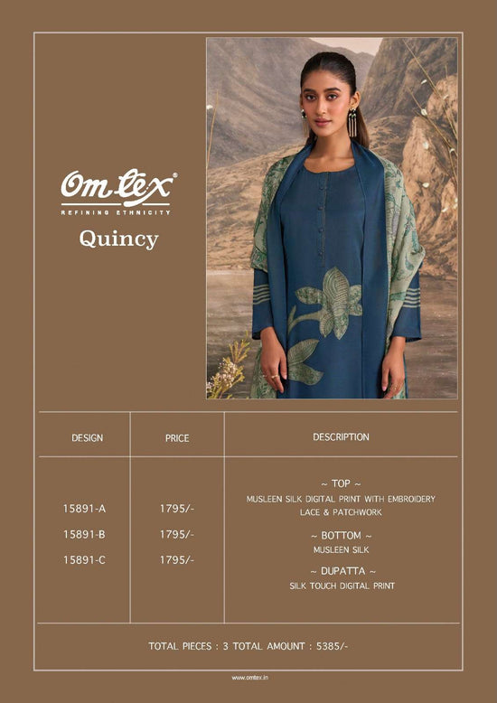 Omtex Quincy Muslin Silk Embroidery Collection