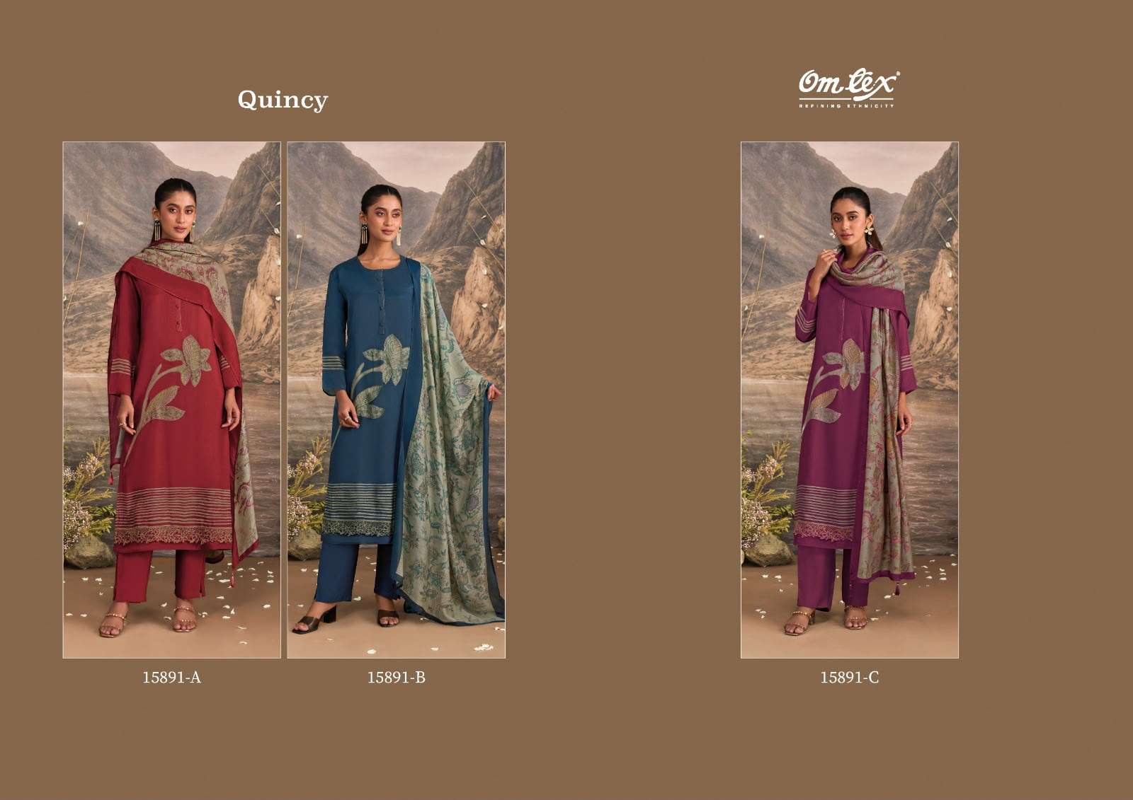 Omtex Quincy Muslin Silk Embroidery Collection
