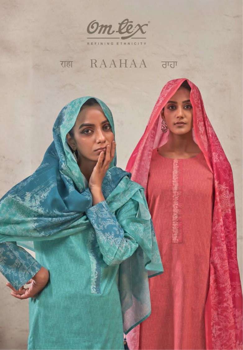Omtex Raahaa Dress Material Wholesale Catalogue - Amrah Wholesale