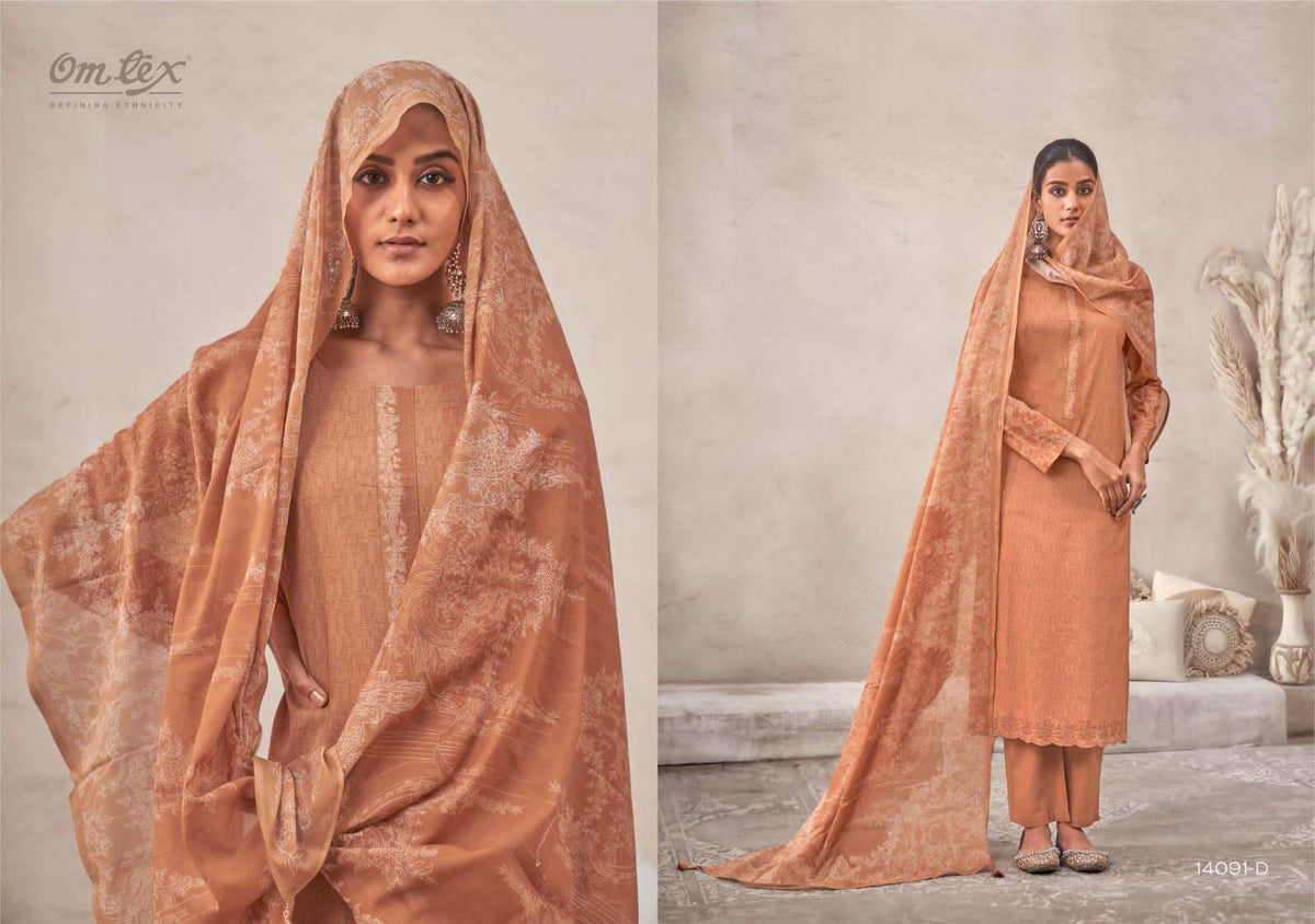 Omtex Raahaa Dress Material Wholesale Catalogue - Amrah Wholesale