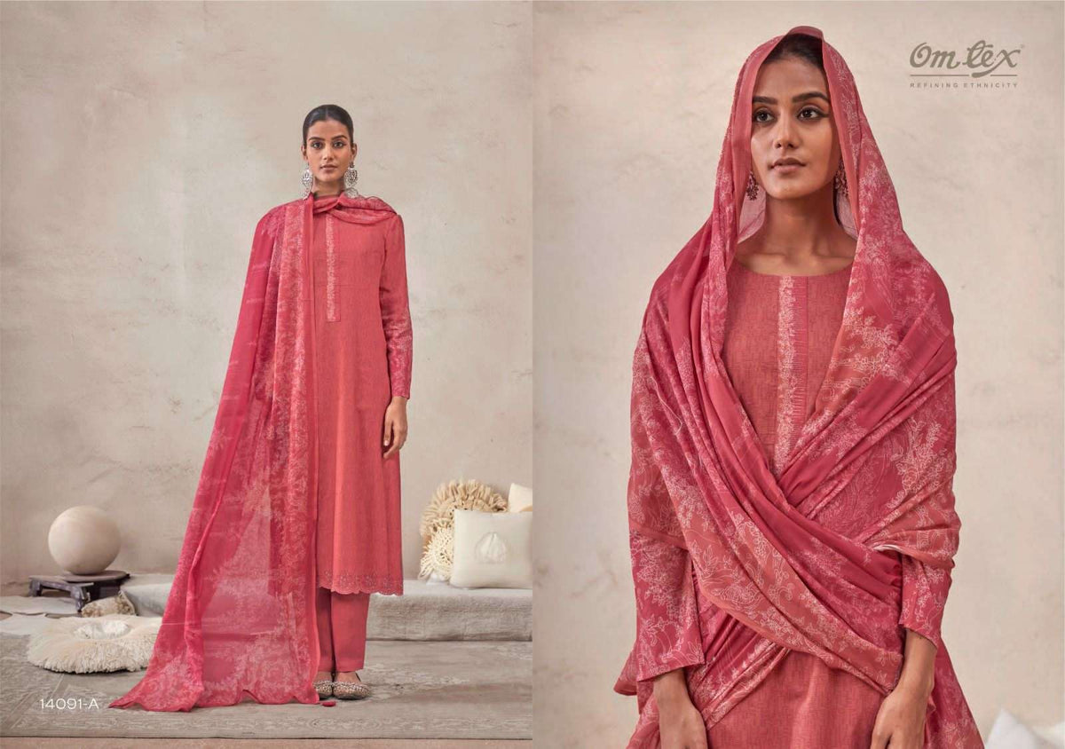 Omtex Raahaa Dress Material Wholesale Catalogue - Amrah Wholesale