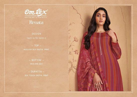 Omtex Renata Muslin Silk Digital Printed Dress Material