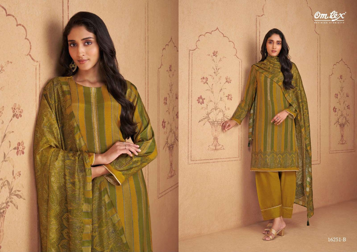 Omtex Renata Muslin Silk Digital Printed Dress Material - Amrah Wholesale