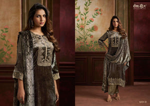 Omtex Ritha Vol 41 Pure Viscose Velvet Dress Material