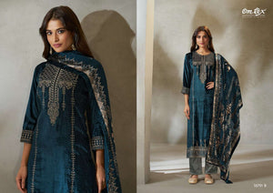 Omtex Ritha Vol 49 Pure Viscose Velvet Dress Material