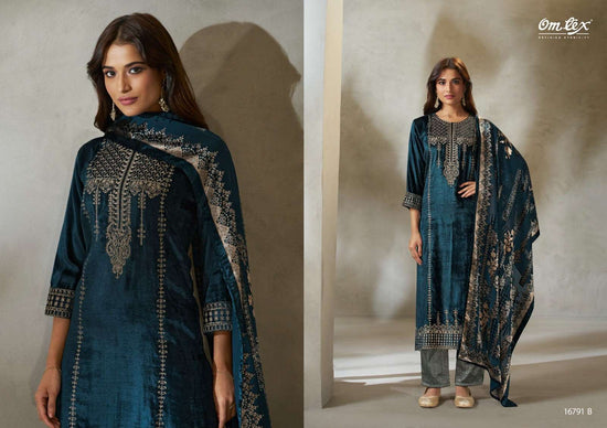 Omtex Ritha Vol 49 Pure Viscose Velvet Dress Material