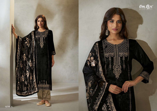 Omtex Ritha Vol 49 Pure Viscose Velvet Dress Material