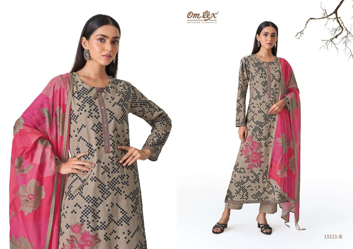 Omtex Rivana Cotton Salwar Suit Set - Amrah Wholesale