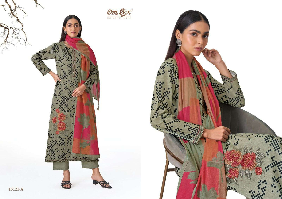 Omtex Rivana Cotton Salwar Suit Set - Amrah Wholesale