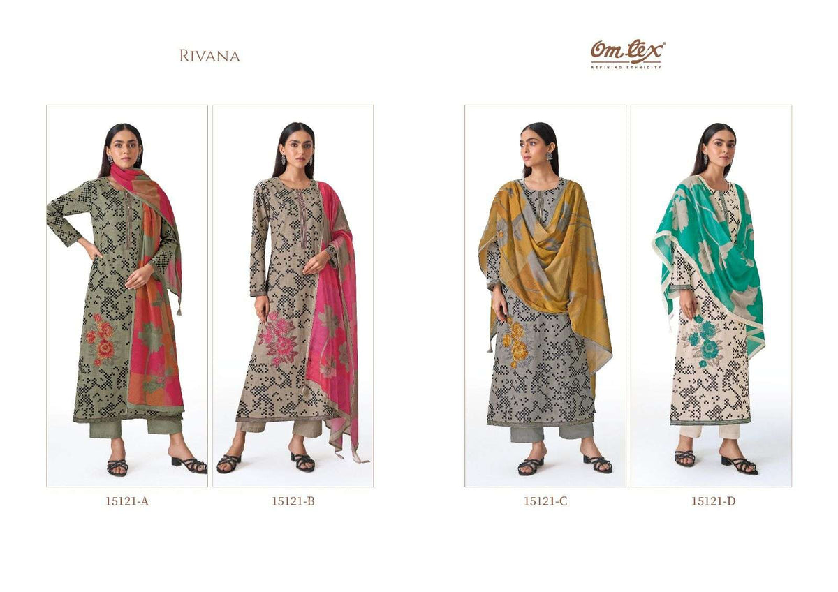 Omtex Rivana Cotton Salwar Suit Set - Amrah Wholesale