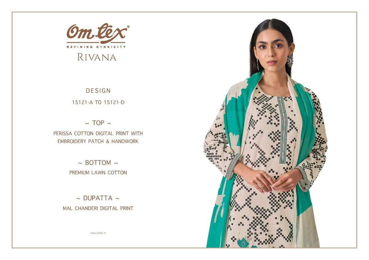 Omtex Rivana Cotton Salwar Suit Set - Amrah Wholesale